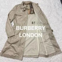 バーバリーロンドン メガチェック 裏地メッシュ LAMPOジップ トレンチコート