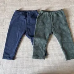 ユニクロ　フリースレギンス 80cm 2点セット