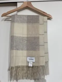 ユナイテッドアローズ　マフラー　レディース　カシミヤ100 美品　白のサムネイル