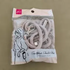 DAISO スマホショルダーストラップ グレーベージュ