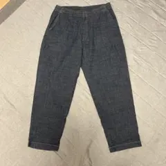 UNIQLO イージーリラックスアンクルパンツ デニム風 Lサイズ