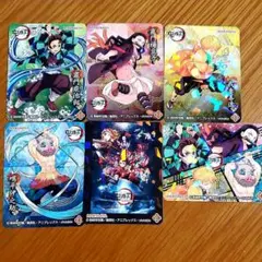 鬼滅の刃 丸美屋 キラキラシール　6枚セット