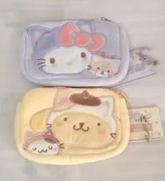 ハローキティ&ポムポムプリン マルチティッシュポーチ２点セット しまむら