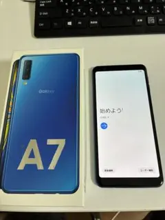 Galaxy A7 ブルー SIMフリー　64GB　楽天モバイル