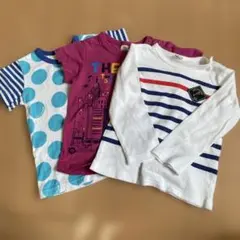 【夏物処分】ラキエーベ 3枚セット90〜95(Tシャツ2長袖1)キムラタン