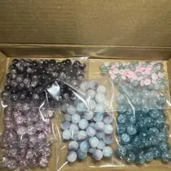 ガラスビーズ　ハンドメイド素材　まとめ売り