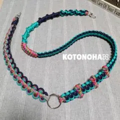 195✱リボン付きスマホショルダーストラップ スマホストラップ パラコード