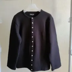 agnès b. HOMMEコットン メルトン 長袖 カーディガンプレッション