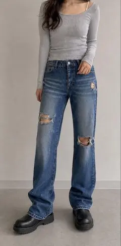 YEVS デニムパンツ　XSのサムネイル
