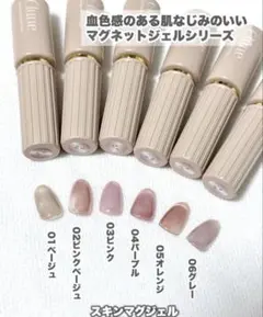 ［新品・未使用］スリコ　スキンマグジェル　ジェルネイル 6色コンプのサムネイル