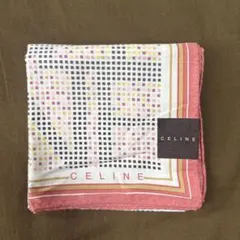 【新品未使用】CELINE ドットパターン ハンカチ