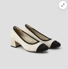 未使用　ビバイア VIVAIA リボン パンプス　アーモンドトゥ　ベージュ 未使用 ビバイア VIVAIA リボン パンプス アーモンドトゥ