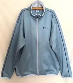 90s チャンピオン ユニセックス トラックジャケット 水色 春夏 レア