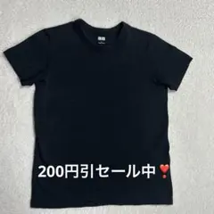 大幅値引き❗️美品‼️UNIQLO ユニクロ 万能✨️黒Tシャツ 黒シャツL 裏方