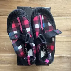 체크 패턴 마운틴 스트림 슈즈 사이즈 17cm