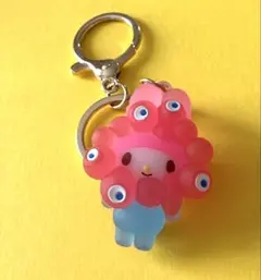 ミャクミャクなりきり立体マスコットキーホルダー　クリアカラー　マイメロディ
