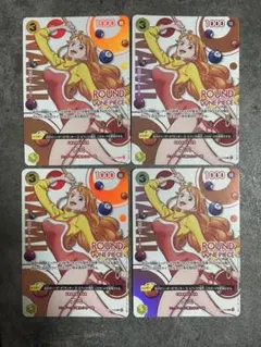 ラウワン　ワンピース　ナミ　ラウンドワン　4枚セット