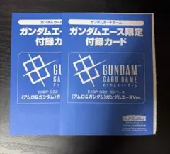 ガンダムエース10月号 付属カード アムロ＆ガンダム 未開封 2枚セット