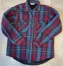 三角タグ　70s 80s USA製　ファイブブラザー　ネルシャツ L