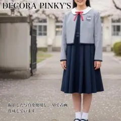 未使用品級 デコラピンキーズ フォーマルワンピーススーツ 160 卒業式 入学式