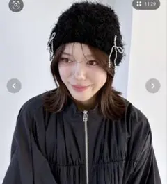 Heatherリボンニットキャップのサムネイル