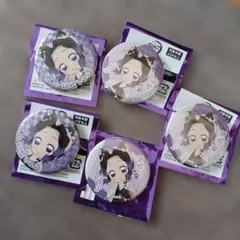 胡蝶しのぶ 缶バッジ 5個セットシールストラップ