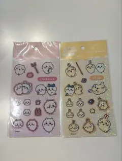 【美品】韓国で購入！ちいかわ グリッターステッカー2点セット♥