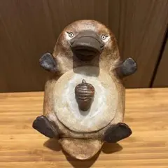 カモノハシの陶器/かとうゆみさんサイン入り