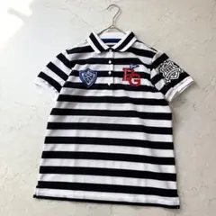 美品 PEARLY GATES ゴルフ ポロシャツ ボーダー 2 PG ロゴ