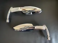 ブレットミラー　ハーレー用ボルト付　クローム　逆ネジ　ハーレーダビッドソン　XL