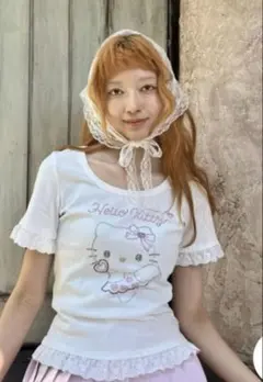 ANGEL HELLO KITTY RHINESTONE TEE ハローキティ