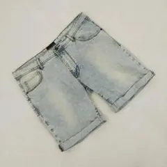 ザラ デニムショートパンツ 短パン コットン ポケット 無地 カジュアル クール