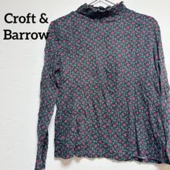 【M】 Croft & Barrow 長袖 トップス 花柄 ハイネック ロンT