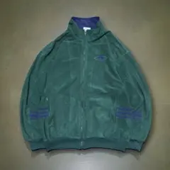 90s old adidas ベロアトラックジャケットトラックジャージ古着短丈