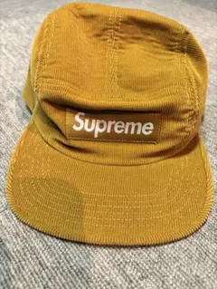 Supreme コーデュロイキャップ マスタード 13/AW クロコストラップ