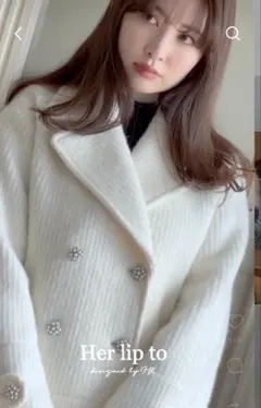 herlipto Odette Wool-Blend Coat - メルカリ