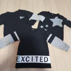 黒 長袖３枚セット