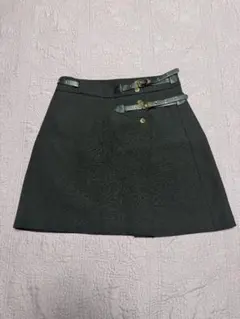 ゆ 美品　Louis Vuitton ブラックミニスカート LOUIS VUITTON ルイヴィトン ブラック ミニスカート 20SS 34