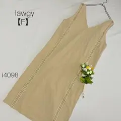 ラウジー ノースリーブ ロングワンピース ジャンスカ レイヤード VネックFのサムネイル