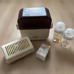 【乳首付き】Combi 哺乳瓶消毒器とピジョン哺乳瓶セット