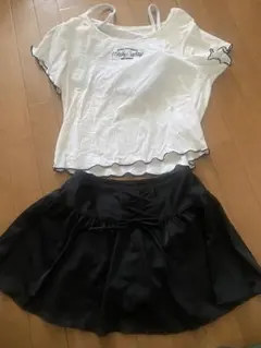 セパレート水着 ホワイト/ブラック