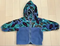 【極希少/USA製】90s パタゴニア ベビー シンチラ フーディ 18M 魚柄