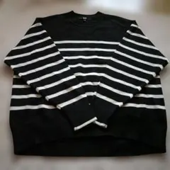 UNIQLO スムースコットンリラックスボーダークルーセーター Ｓサイズ