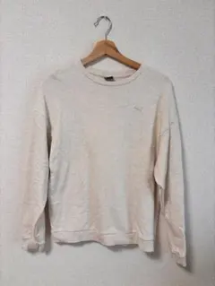 プーマ　ベージュ　スウェット　トレーナー