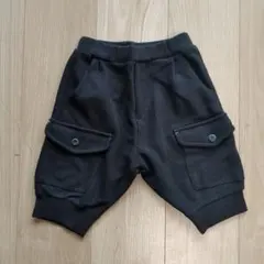 コムサイズム　黒 ハーフパンツ 100