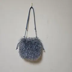 UNITEDARROWS 2WAY カーリーフェイクファー 巾着