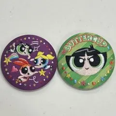 パワーパフガールズ 刺繍缶バッジ