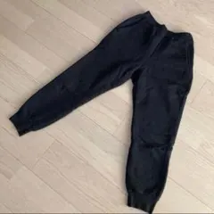 ユニクロ　UNIQLO キッズ　裏ボア　パンツ　140 冬　暖パン　黒ブラック