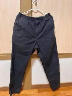 黒ジョガーパンツ ウエストゴム