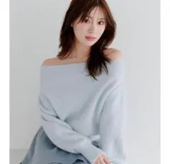 snidel フォックスアルパカオフショルプルオーバー